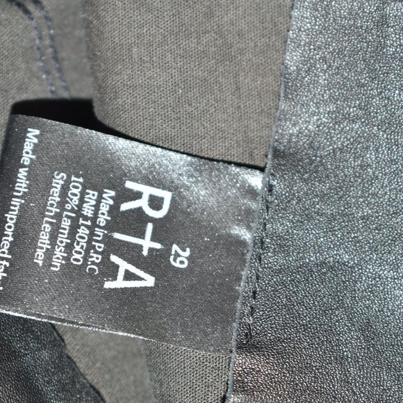 $850 RTA mona genuine lambskin leather short nightlife2 size 29 - Picture 7 of 8